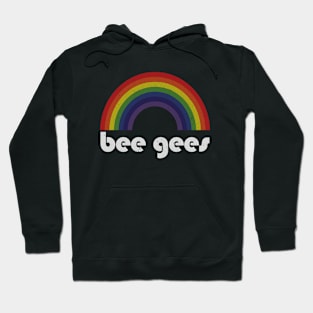 Bee Gees / Vintage Rainbow Design // Fan Art Design Hoodie